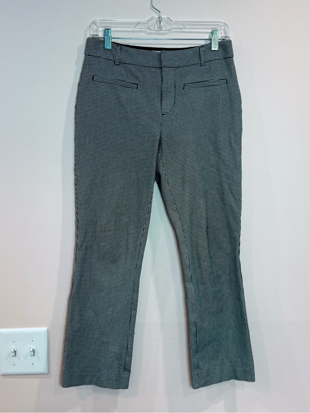 🔥Maeve Women’s Classic Gray Micro-Check Dress Pants Size 2 EC🔥